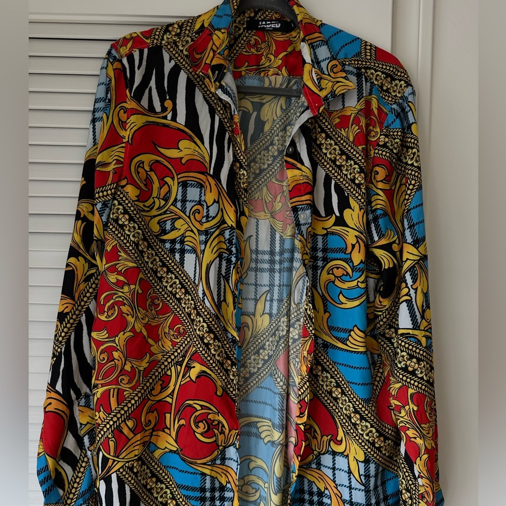 Jaded London Button Down Cover Up + Bathing Suit top